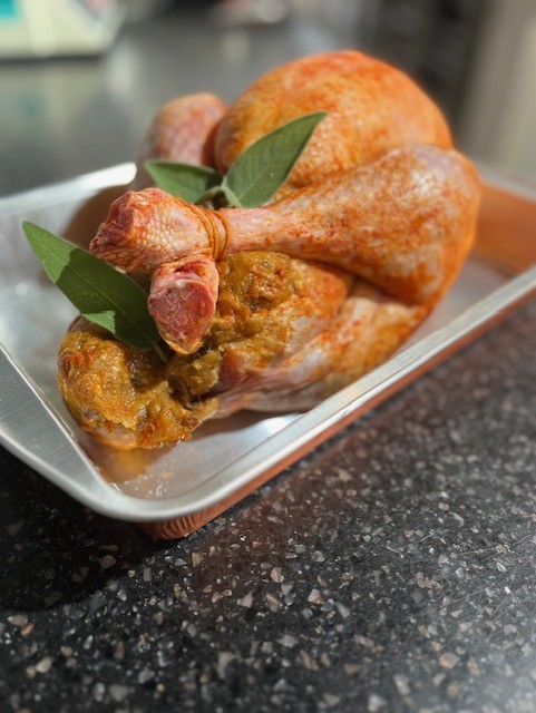 nieuwe foto gevulde kalkoen